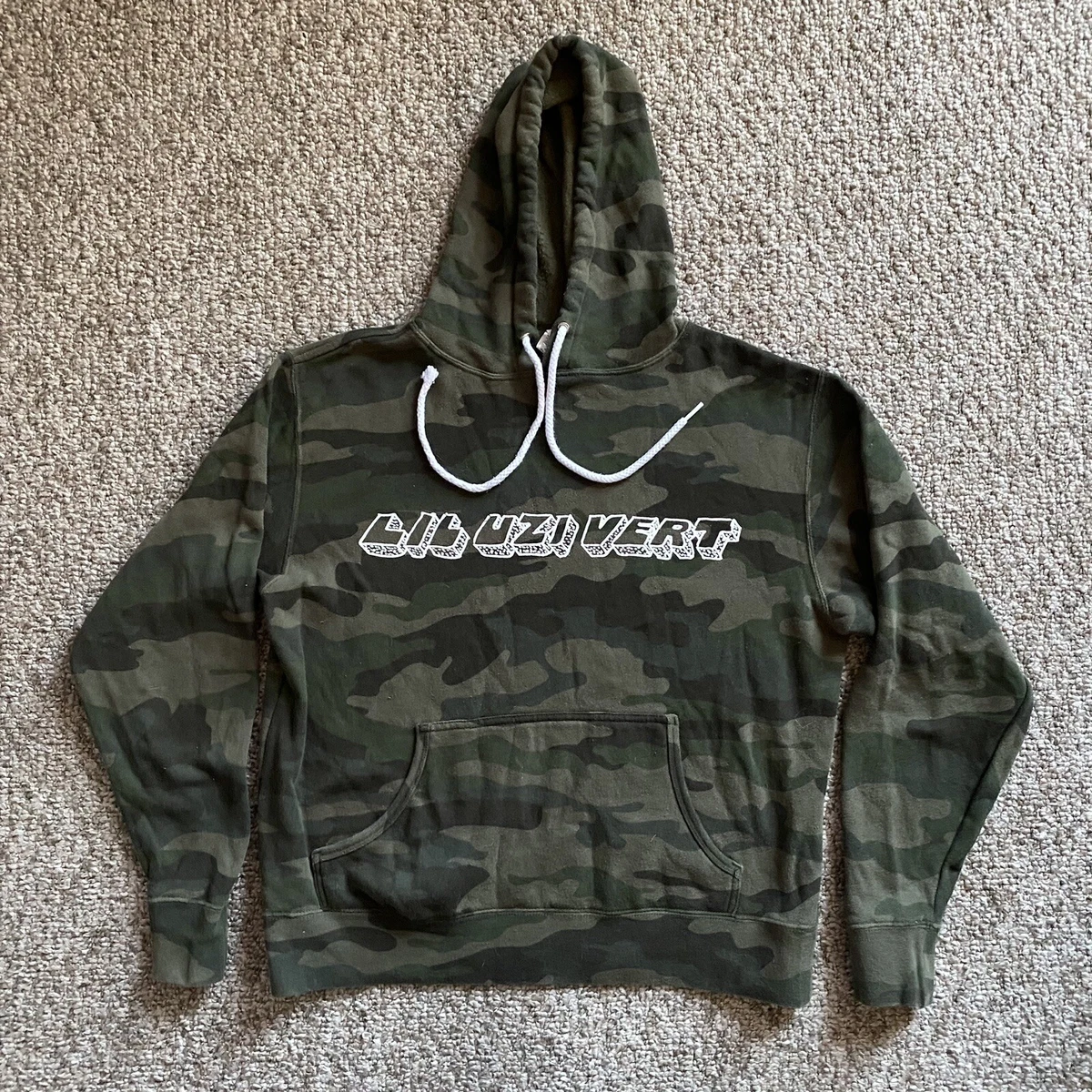 Lil Uzi Vert Hoodie Womens Juniors Small S Camo Pullover Bat King
