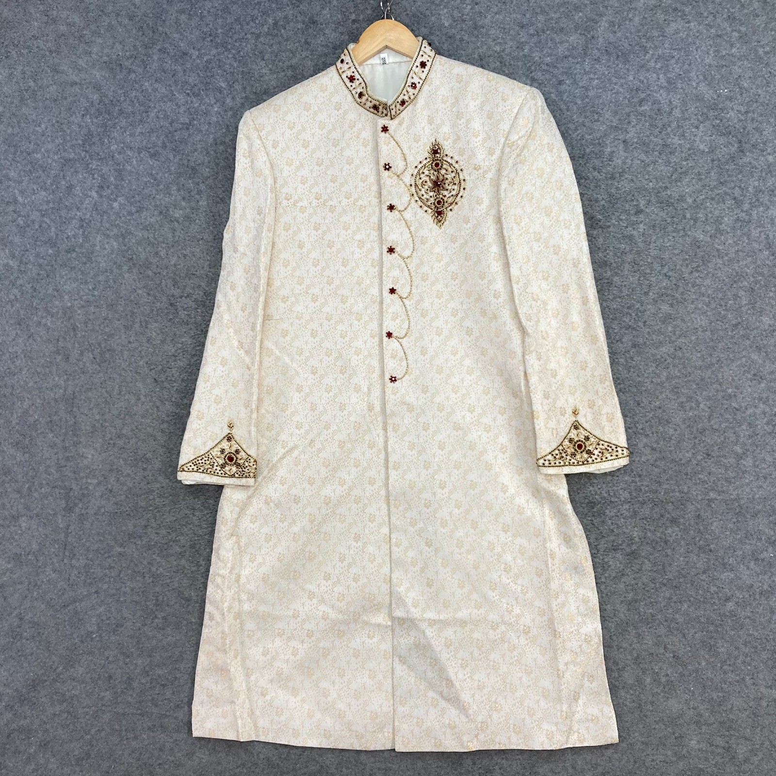 Indian Man Robe Traditional Indian Mens Wedding Robe Jacket Size 38 /… - Gem