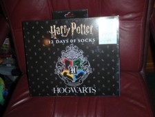 HARRY POTTER 12 DAYS OF SOCKS HOGWARTS SHOE SIZE 6-12