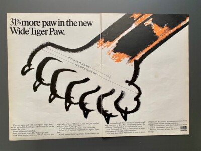 Uniroyal Tiger Paw Reifen Oldtimer Original 1968 Vintage Ad Werbung Reklame