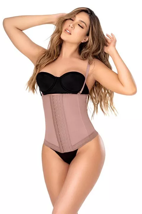 Fajas Colombianas Originales Strapless Waist Cincher Powernet High  compression