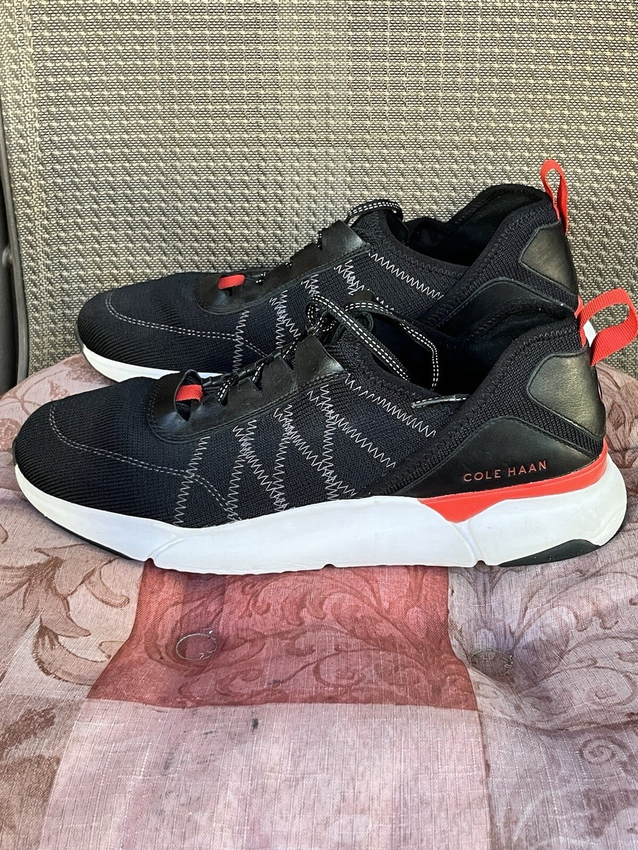 Cole Haan Grandsport Men's Sz 11 Black Knit Trainer Shoes Sneakers