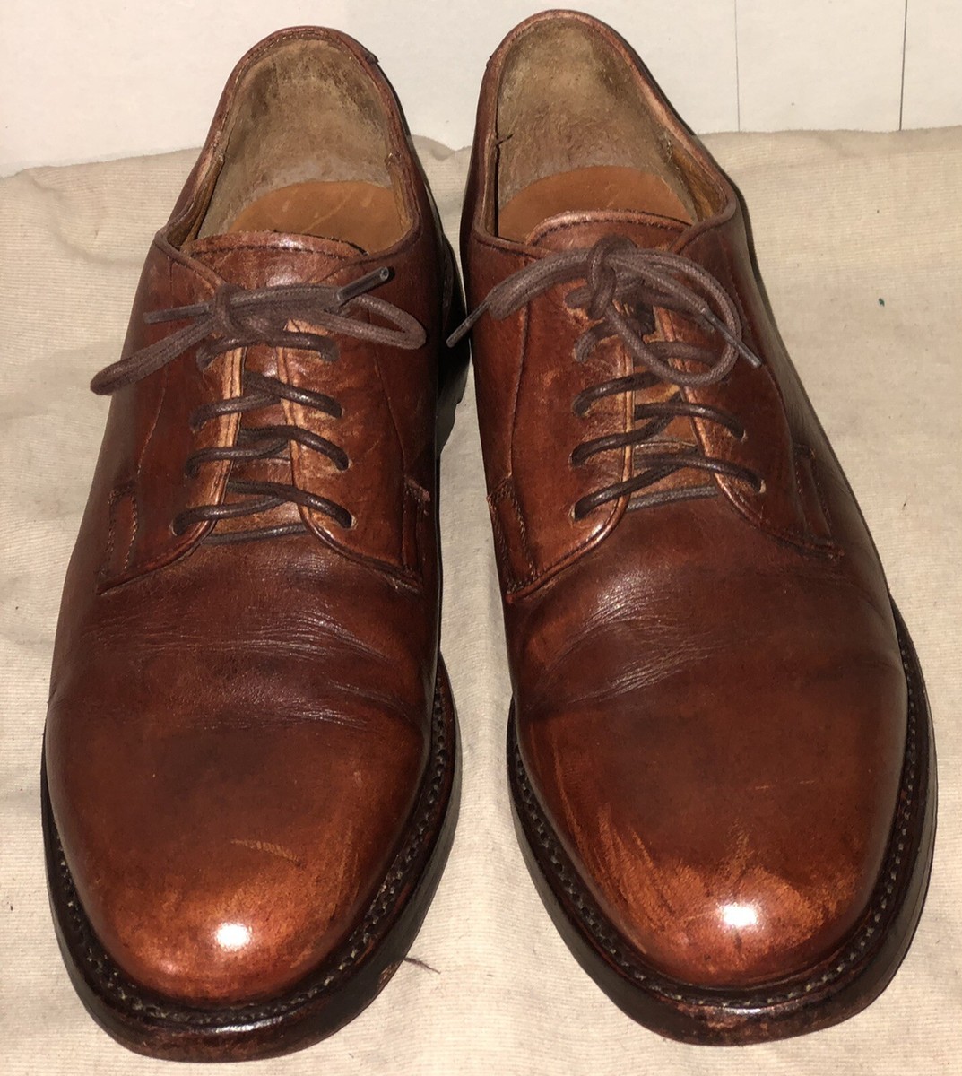 Frye Oxford Brown Leather Men display picture 2