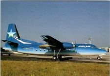 Stellair Airlines Fairchild F-27J, Orly Airport. Paris, France Postcard