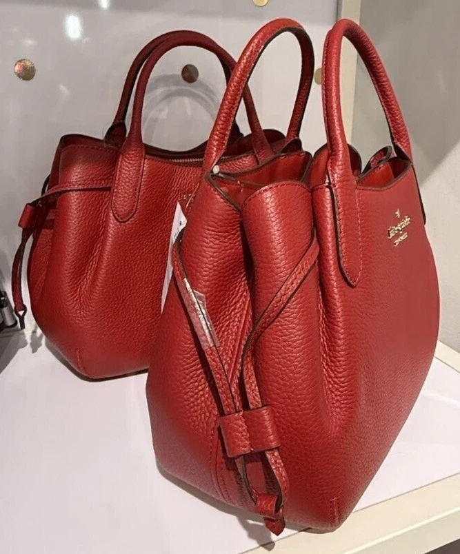 Borsa a tracolla nuova con scatola Kate Spade gnocco pelle rossa SM KI859 borsa regalo F