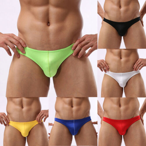 Men&#039;s Thong Briefs Underwear Bulge Pounch G-string Boxers Shorts Gay Underpants