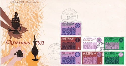 FIRST DAY COVER.... Australia  1971 xmas unaddressed