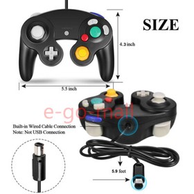 Wired Nintendo NGC Gamepad Game Cube Controller Super Smash Bros (NGC Console)