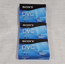 3X New/Sealed Sony Primium Digital Video Cassette DVC DVM60PRR