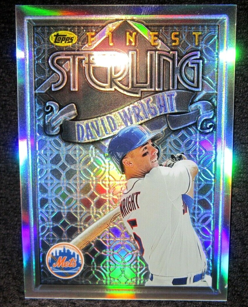 David Wright 2014 Topps Finest Sterling REFRACTOR Card#TS-DW!NY Mets 3B Star-2  