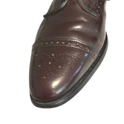 Allen Edmonds Sanford Burgundy Cap Toe Brogue Derby Oxford Shoes Men\'s Sz 9.5 D Allen Edmonds Men main image 4