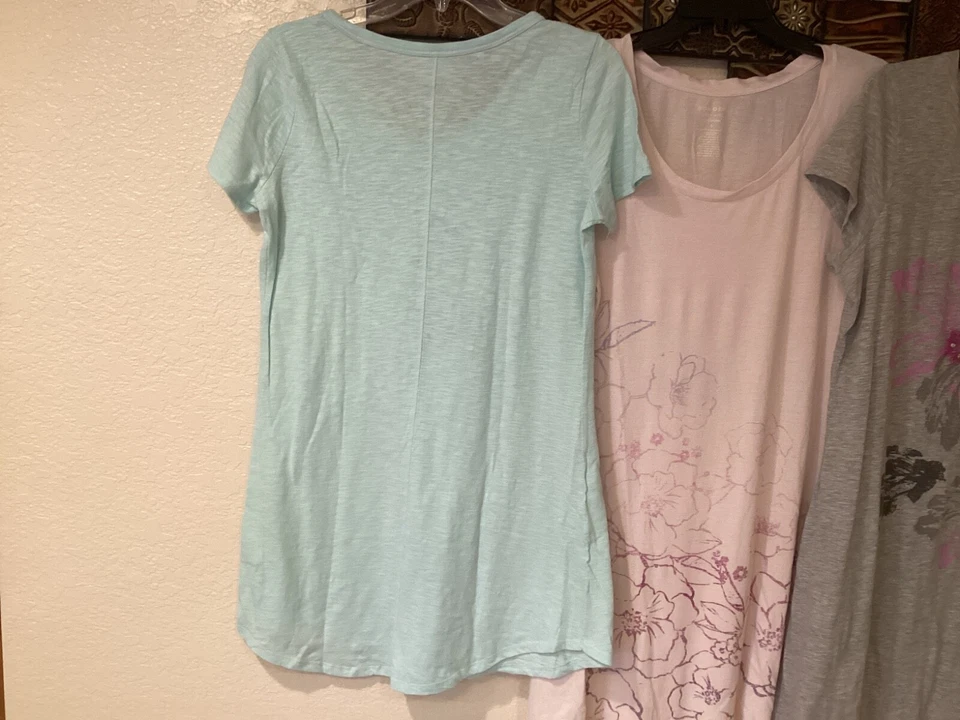 3 Camisones Sonoma Aqua 38”Cx32”L Med, Rosa o Gris 44”Cx35”L Grandes Tú ELIGES Foto 3 de 4