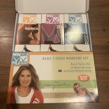 Winsor Pilates Basic 3 VHS Workout Lot Mari Winsor Daisy Fuentes Body Sculpting