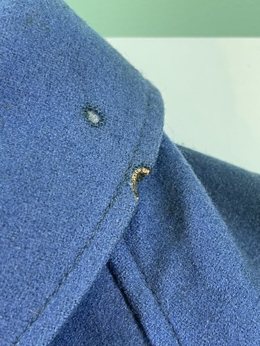 Pendleton Blue Wool Plaid Lined Zip Up Bomber Jacket Men’s Small Vtg - Picture 8 of 16