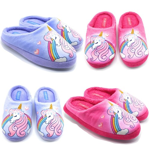 Pantofole Bambina Bimba Scarpe Invernali Casa Asilo Unicorno Calde Chiuse |  eBay