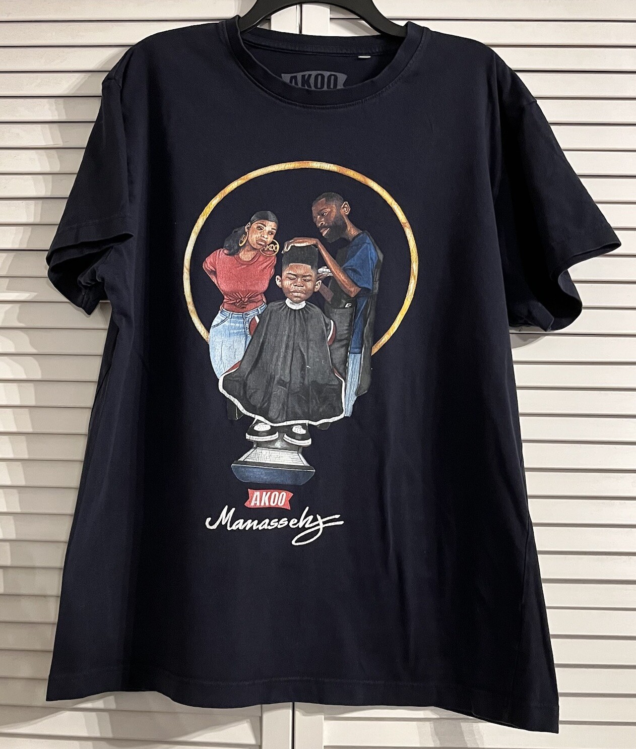 Akoo x Manasseh  T-Shirt Mens Large Black  Short Sleeve T-Shirt