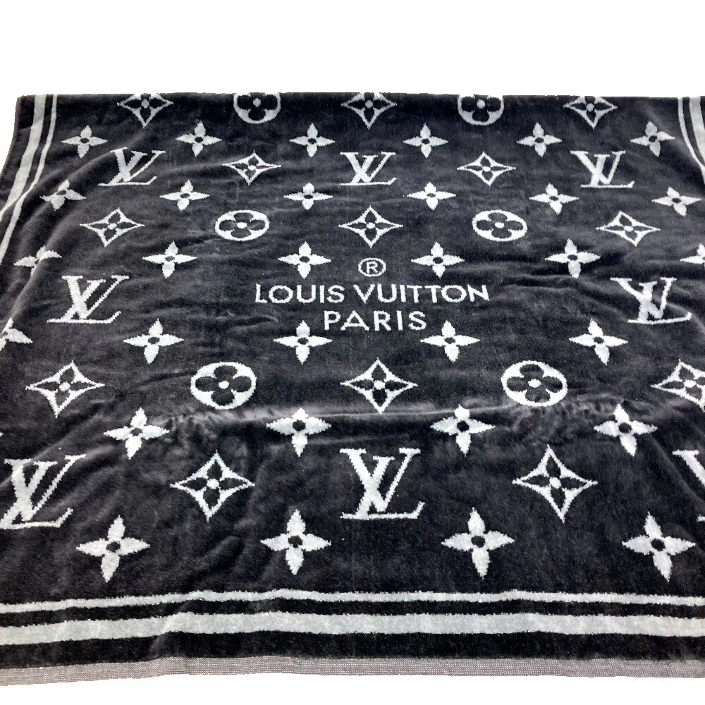 LOUIS VUITTON M73417 MonogramEclipse Serviette Vine Beach towel bath towel  Black