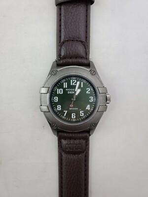 New Denali Ridgeline Quartz Watch with Leather Band - 100M WR