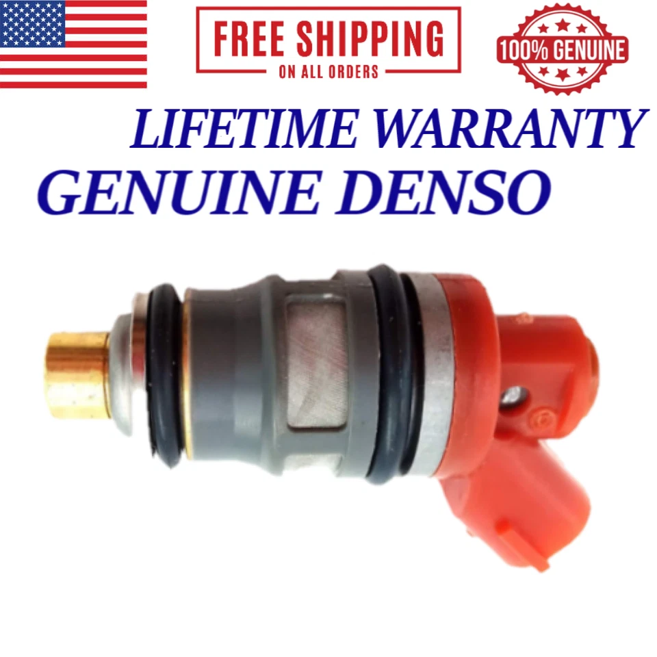 NEW 4 Pieces OEM DENSO Fuel Injectors For 1994-1997 Toyota Previa 2.4L I4 - Image 2 of 3