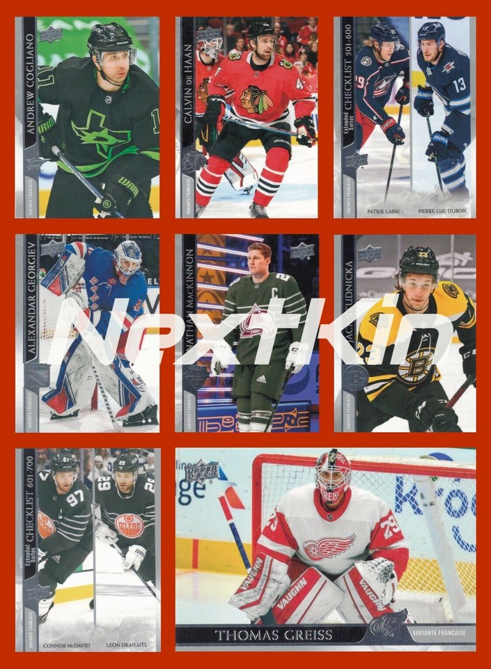 2020-21 Upper Deck EXTENDED BASE Variante Francais FRENCH U Pick FREE Comb Ship