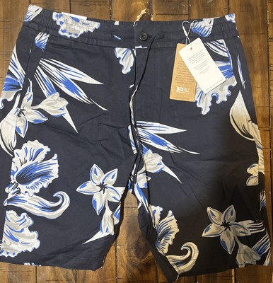 $155 Men's 31 NN07 Seb 1004 Floral Stretch Poplin Shorts - New With Tag