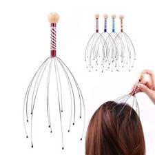 Stainless Wire Hand Held Head Massager Head  Scalp Massager