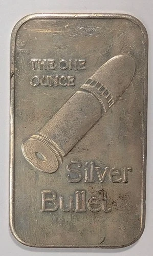 The Silver Bullet 1 oz .999 Vintage Silver Bar - A912
