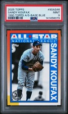Sandy Koufax - 2025 Topps Series 2 - 1990 Blue All-Star PSA 9 -POP 1 -NO HIGHER
