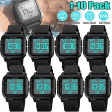 Large Digital Fashion Men's Sports Watch LED Waterproof Multifunction Wristwatch