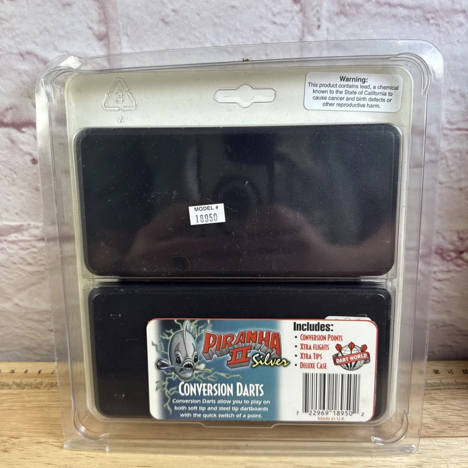 Juego completo de dardos de conversión de plata Dart World Piranha II. ¡Sellado! Foto 2 de 2
