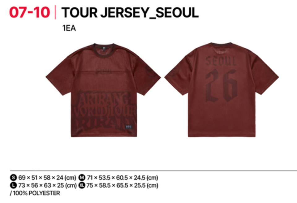 [ON HAND] BTS WORLD TOUR 'ARIRANG' IN GOYANG Official Merch MD ...