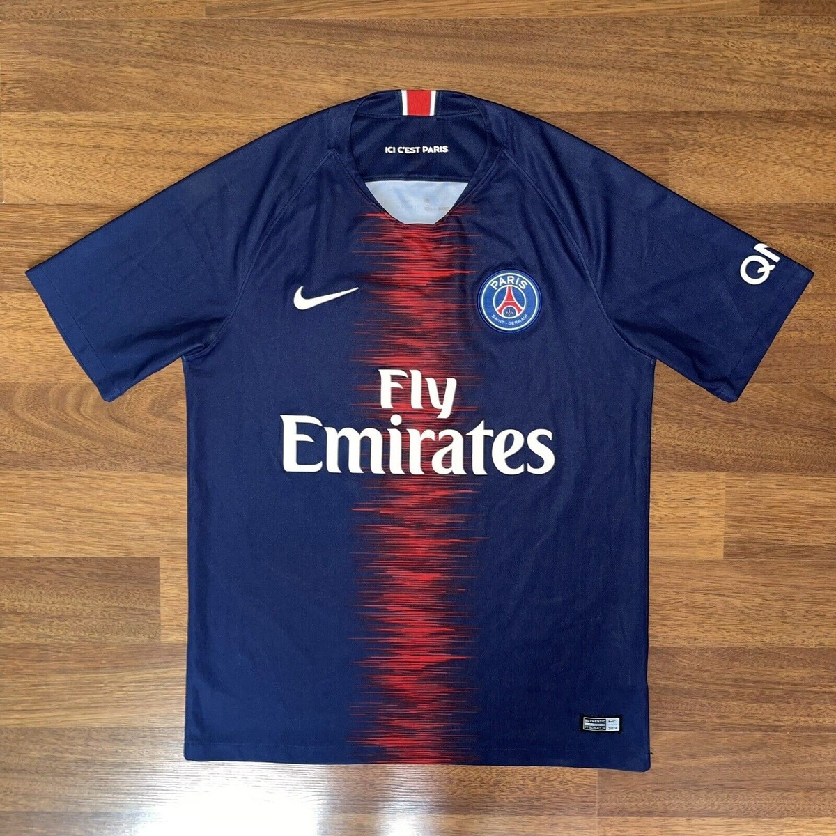 PSG NIKE 2018/2019 FOOTBALL SOCCER HOME JERSEY SIZE “M” 894432-411
