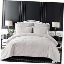 Distressed Velvet Comforter Set, Distressed Velvet Face and Queen Light Ivory