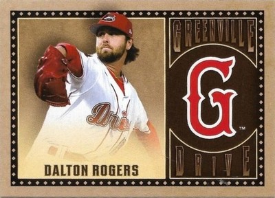DALTON ROGERS 2025 Choice Greenville Drive #23 Southern Miss Eagles Red Sox  