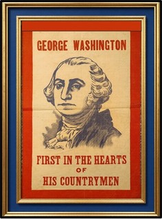 George Washington Banner "First in the Hearts of His Countrymen" (1932)