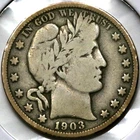 1903-S Barber Head Half 1/2 Dollar   R2121