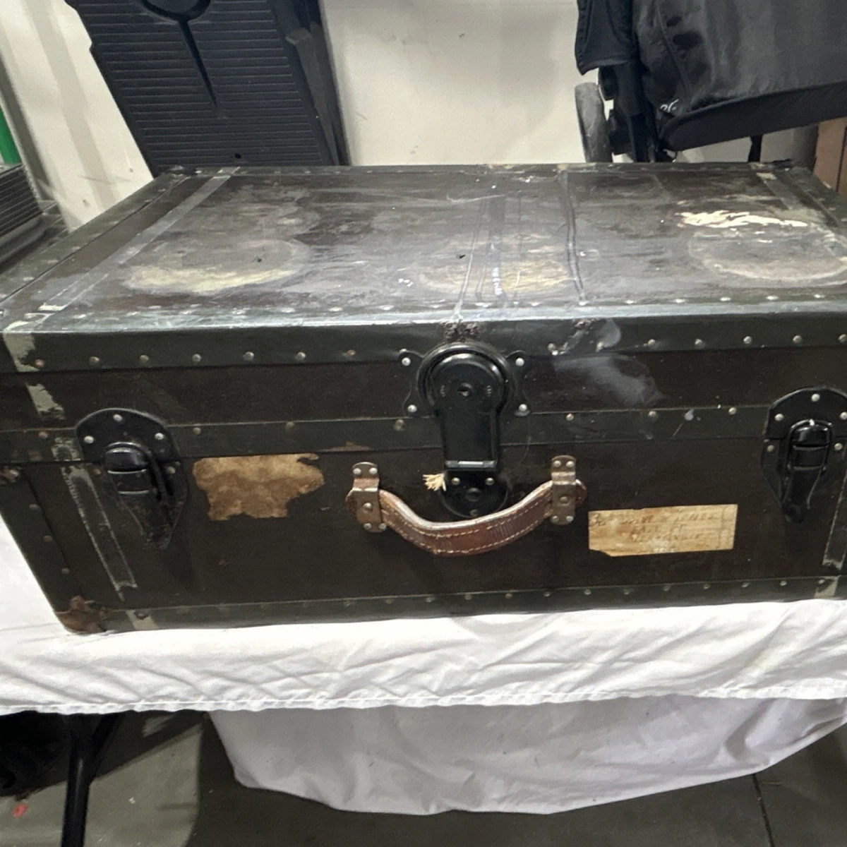 Eagle Lock Company Trunk In Antique Chests & Trunks (1800-1899