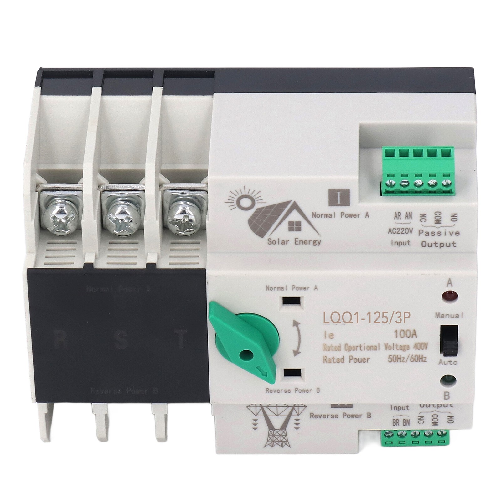 3P Dual Power Automatic Transfer Switch 100A Power Transfer Switch AC400V☜