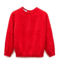 Prada Red Angora Blend Knit Sweater