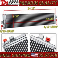 Heavy Duty Bar Plate Transmission Cooler For 2020 Gm 1500 Diesel 3.0l