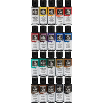FolkArt PURE Heavy Body Acrylfarbe Künstler Pigment 20 Farben Set