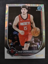 2025-26 Bowman Chrome Reed Shepherd  Chrome Refractor /399 Houston Rockets