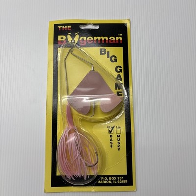 Vintage The Boogerman Big Game Buzzbait 1/2 oz New Orignal Pink  Bubble Gum