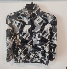 Old Navy, Grey, Black and White, Camo Hoodie, Pockets, Zipper, Size 8 Boys