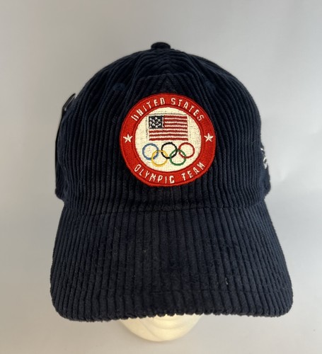 New Era USA Olympic Team Corduroy Strapback Hat Cap NWT