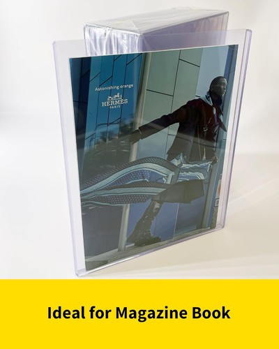 Magazine Toploaders - 7mm Thick Plastic Sleeves, 9x11.5 Top Loader Clear - Foto 3 di 6
