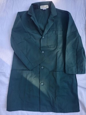 5 Fashion Seal Lab Coats Heavy Cotton Twill 3 Pocket Med 35'' Forest Green Show