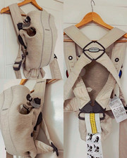 BabyBj&ouml;rn Baby Carrier Beige One Size Adjustable, 2 Carrying Positions