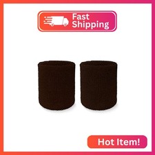 COUVER 4" Tall Wrist Sweatband - Dark Brown
