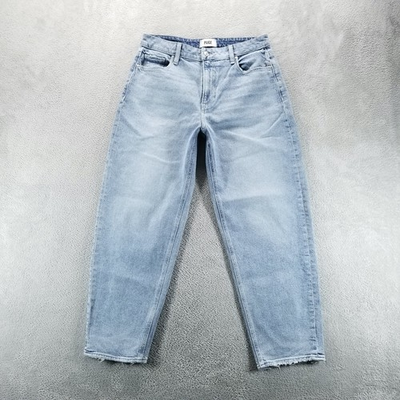 #ad Paige Jeans Womens 30 Blue Alexis Barrel High Rise Light Wash $64.99